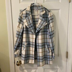CiSono Outerwear Women's Jacket (blazer) Plaid Size Medium